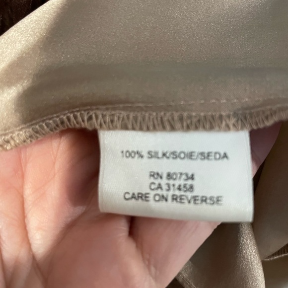 BCBG Max Azria Brown Flowy Silk Dress - Picture 5 of 5